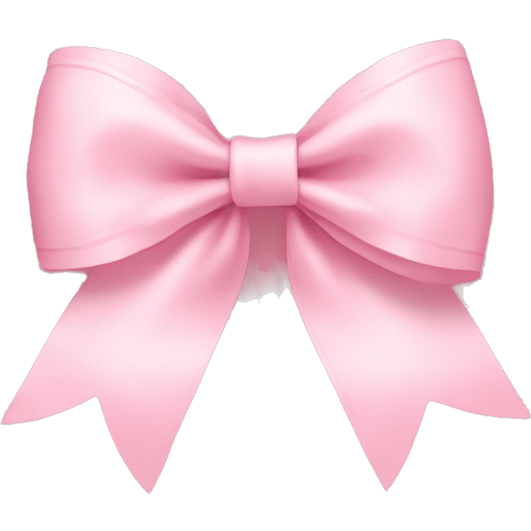 light pink bow on light pink bow emoji