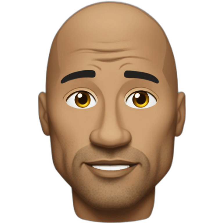 The rock dwane johnson side eye emoji