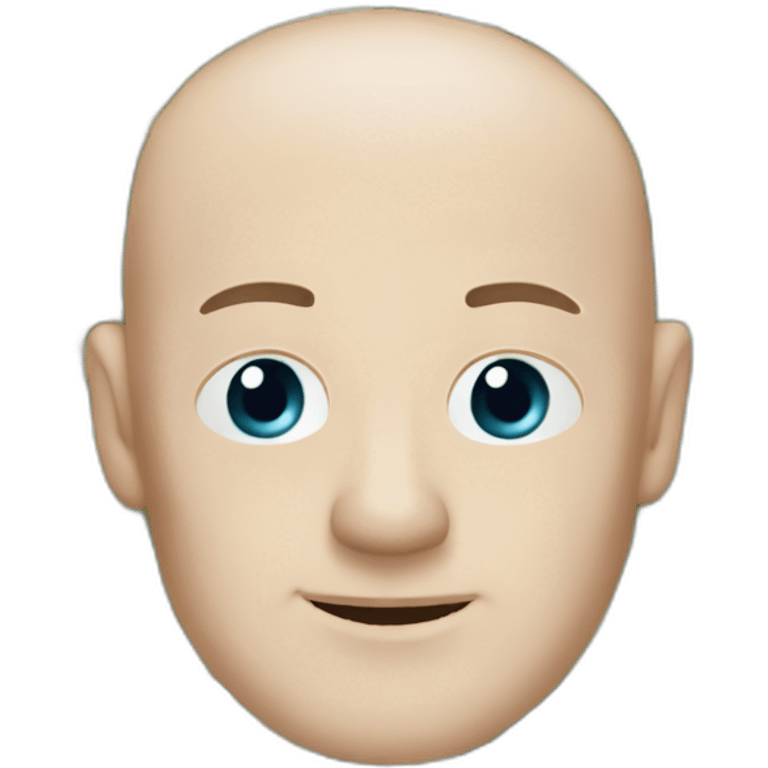 Bald German guy with a 5 euro bill emoji