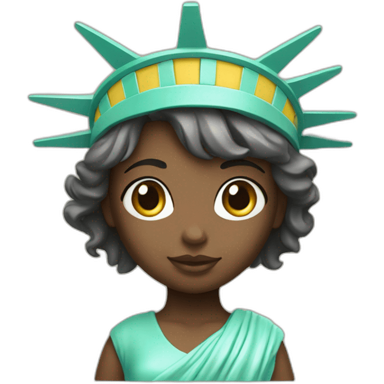 cute girl statue of liberty emoji