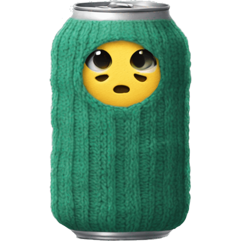 Can with a sweater emoji