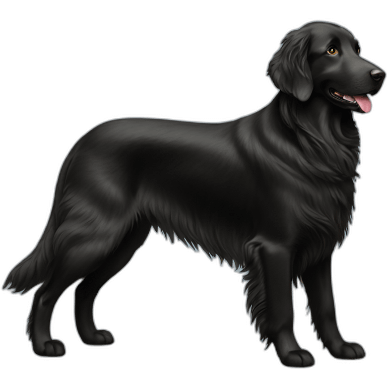 Flat coated retriever emoji