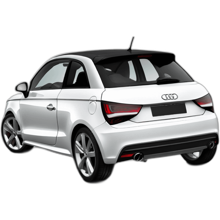 amalfi white Audi a1 s line 2011 emoji