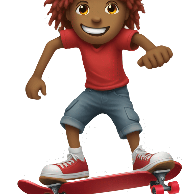 red skateboard emoji