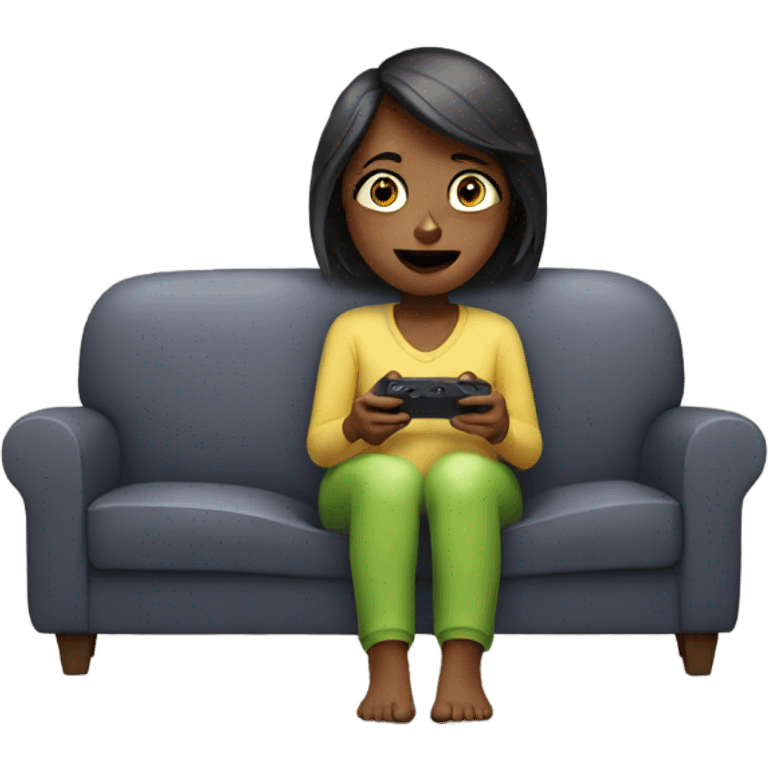 Woman watching tv emoji