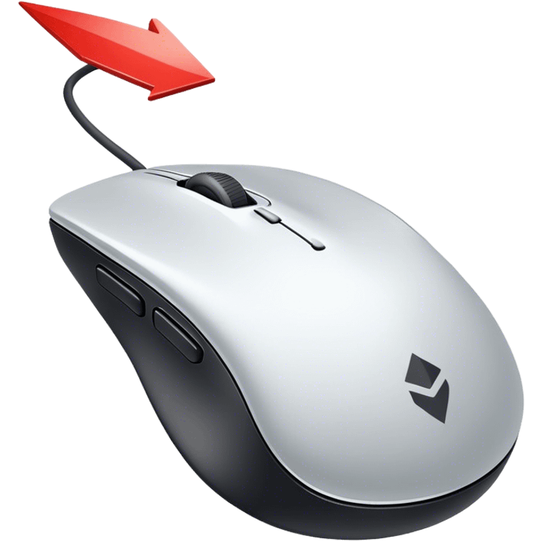 Wireless mouse arrow emoji