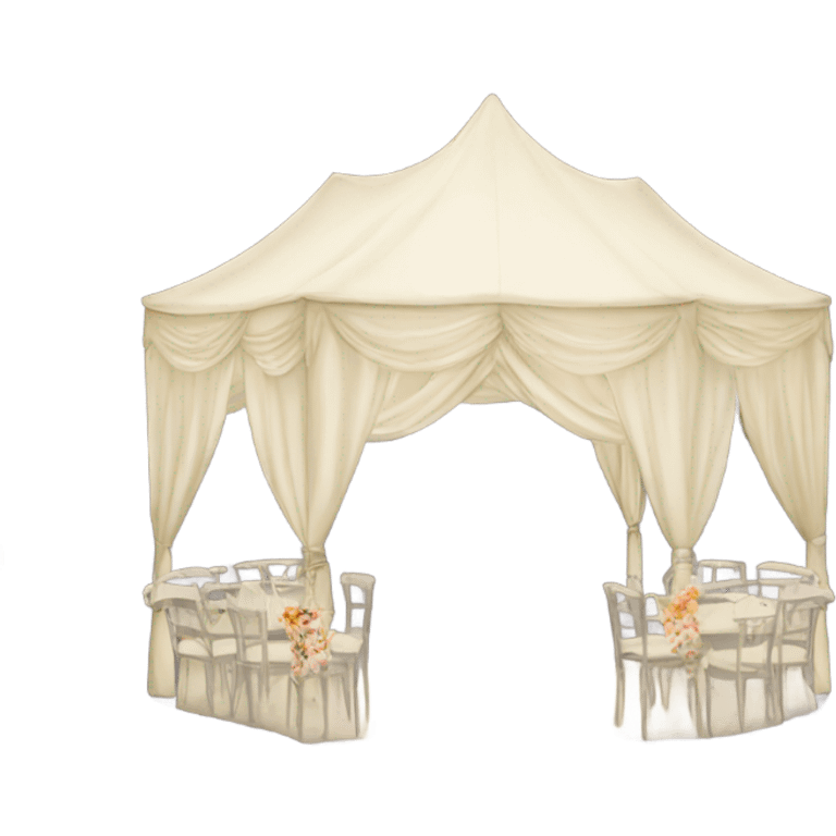 Wedding marquee emoji