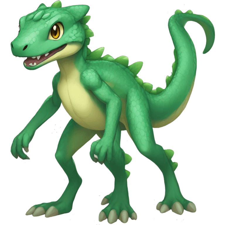 Anthro Sona Fakemon Reptile Full Body emoji