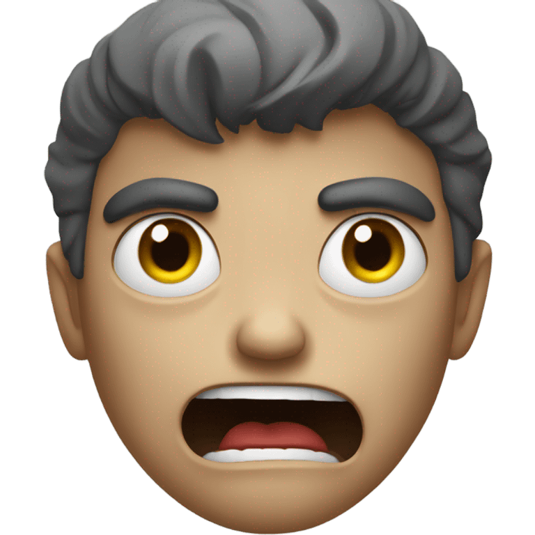 Crazy angry person emoji