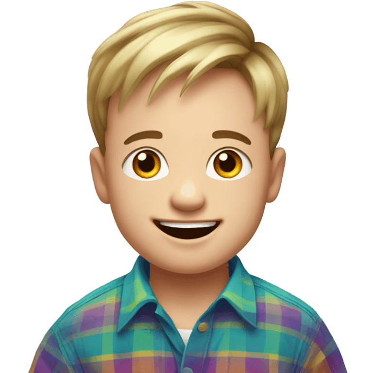 Down syndrome boy emoji