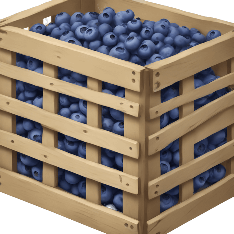 Crate ofblueberries  emoji