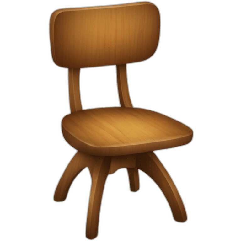 wooden fanny chair emoji