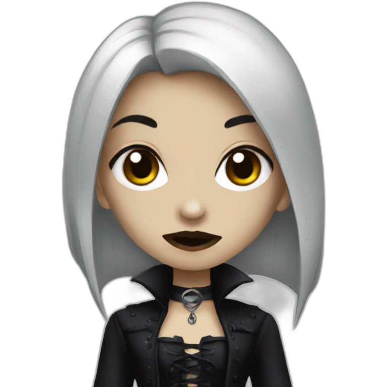 goth vampire girl emoji