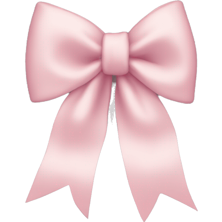 pale pink bow emoji