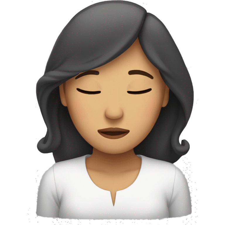 mujer durmiendo emoji