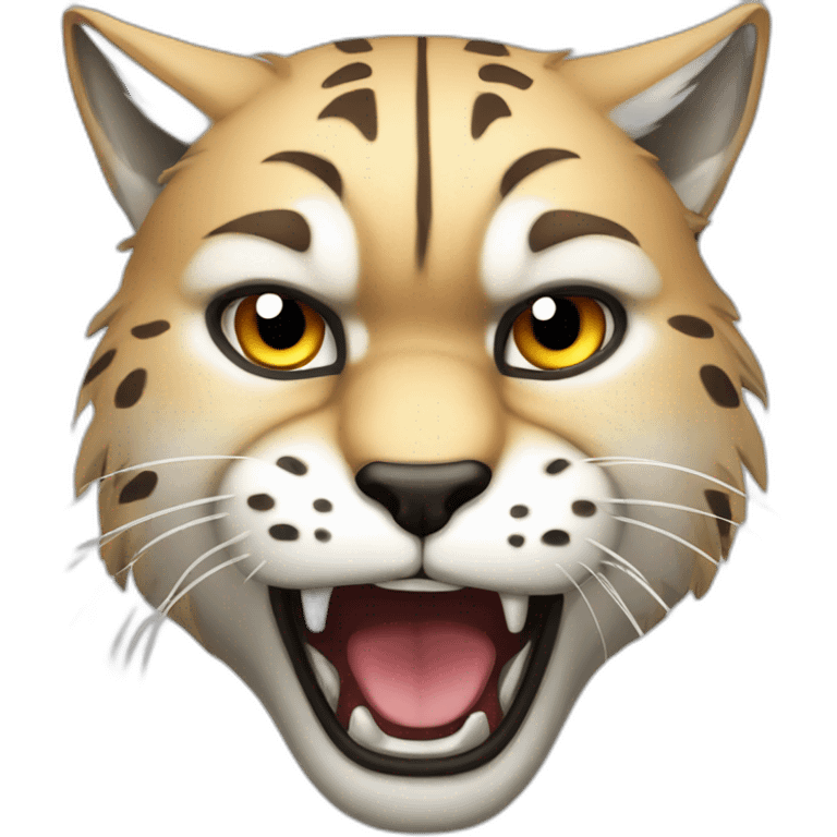 angry, annoyed, frustrated, pissed, lynx, feline emoji