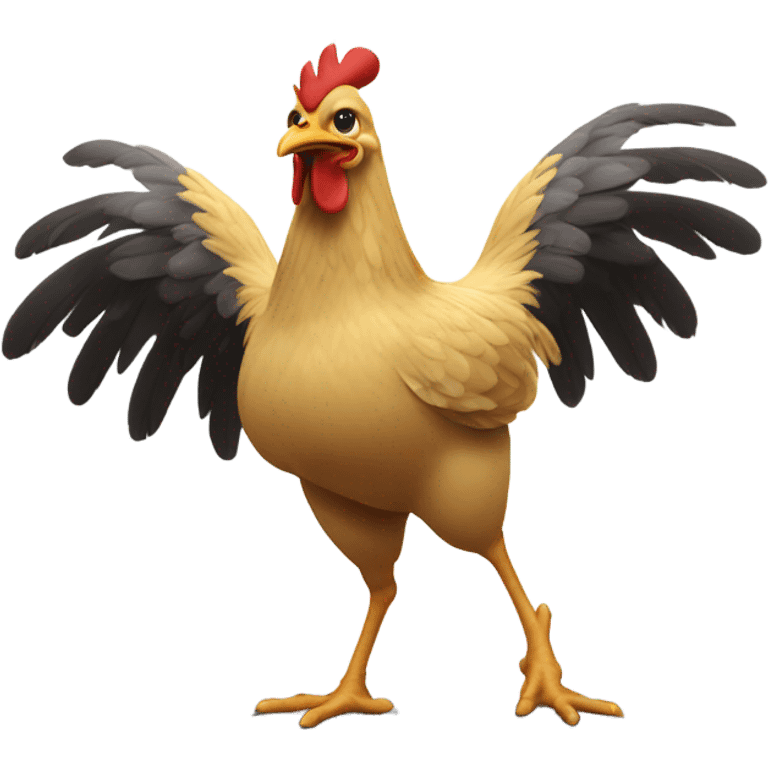 chicken cross the road emoji