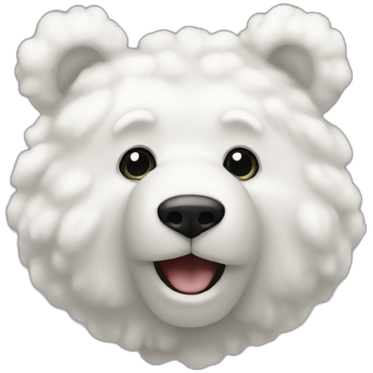 Ours sur nuage emoji