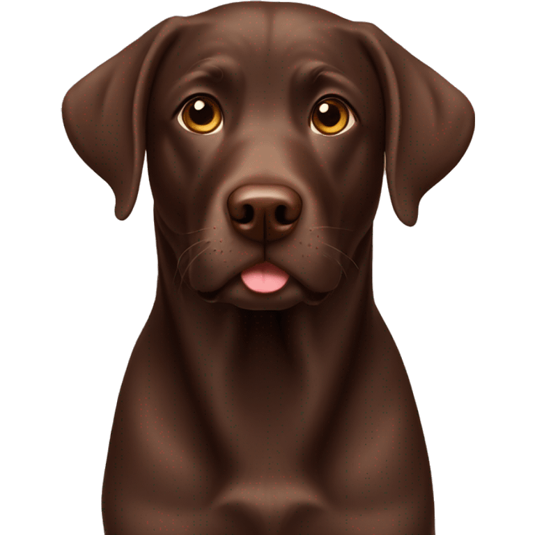 Chocolate Labrador emoji