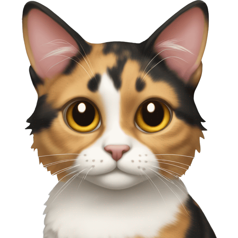 Calico bobtail cat emoji