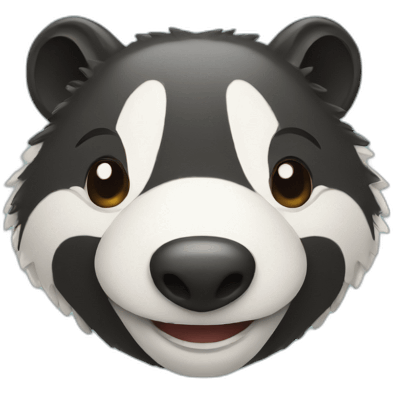 smiling badger emoji