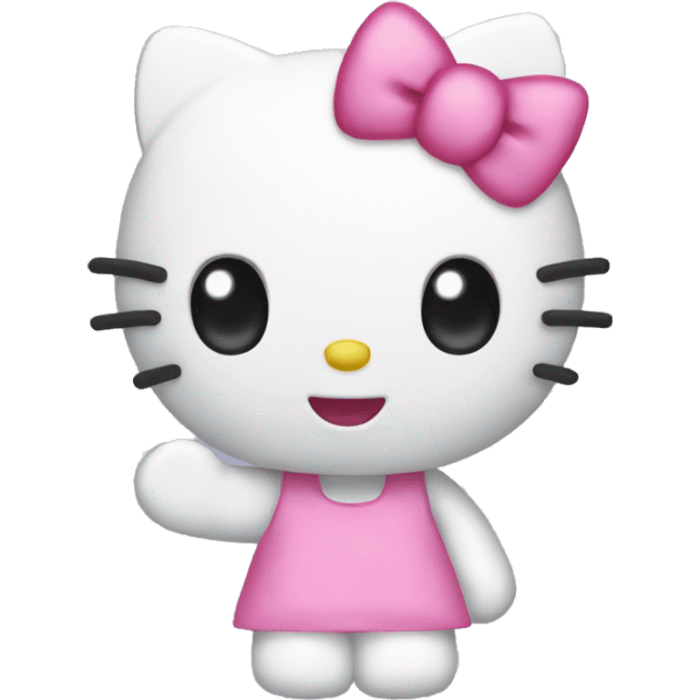 create a hello kitty waving emoji emoji