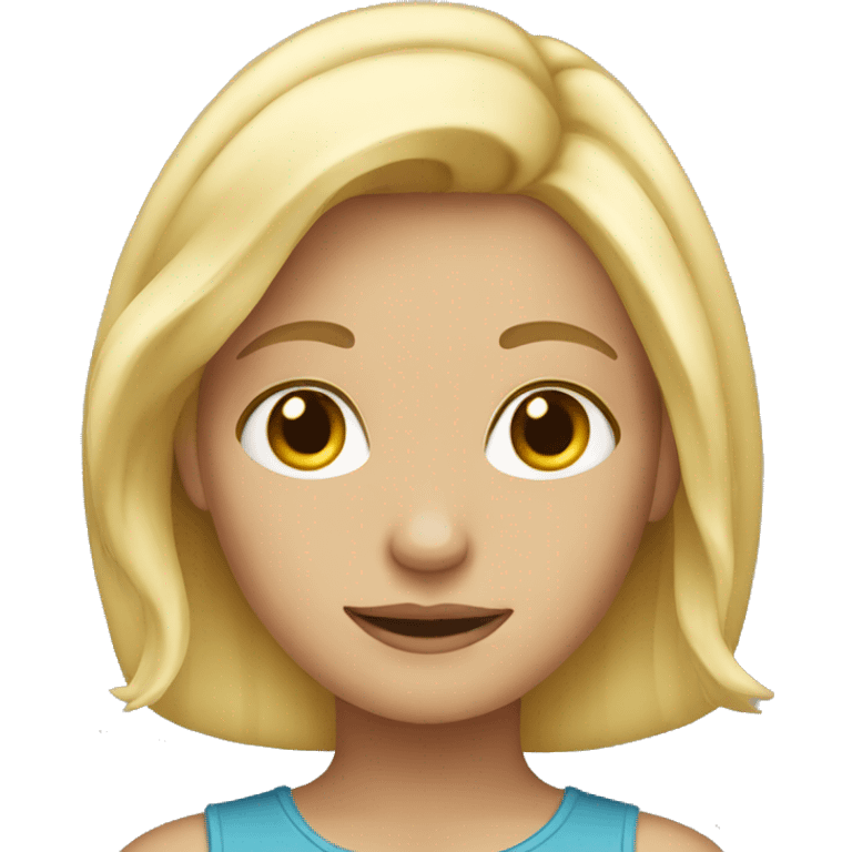 Blonde girl  emoji