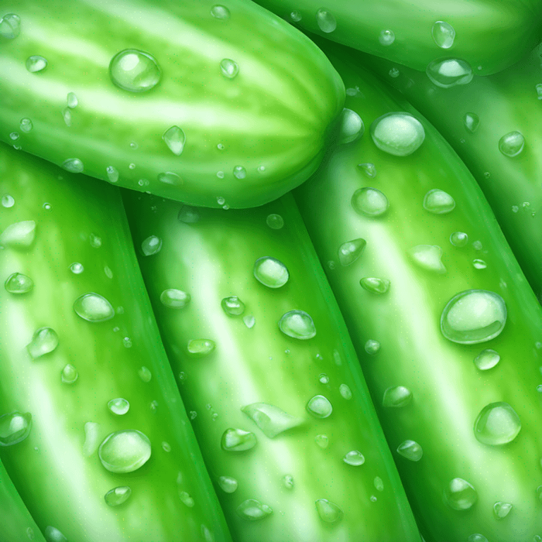 Wet cucumber emoji