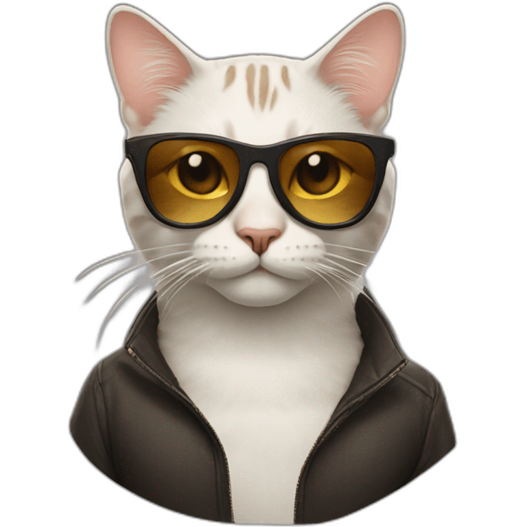 Cat with sunglasses emoji