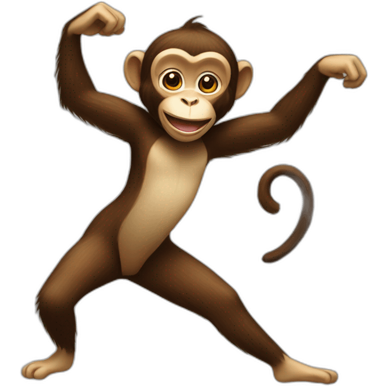 Dancing female monkey emoji