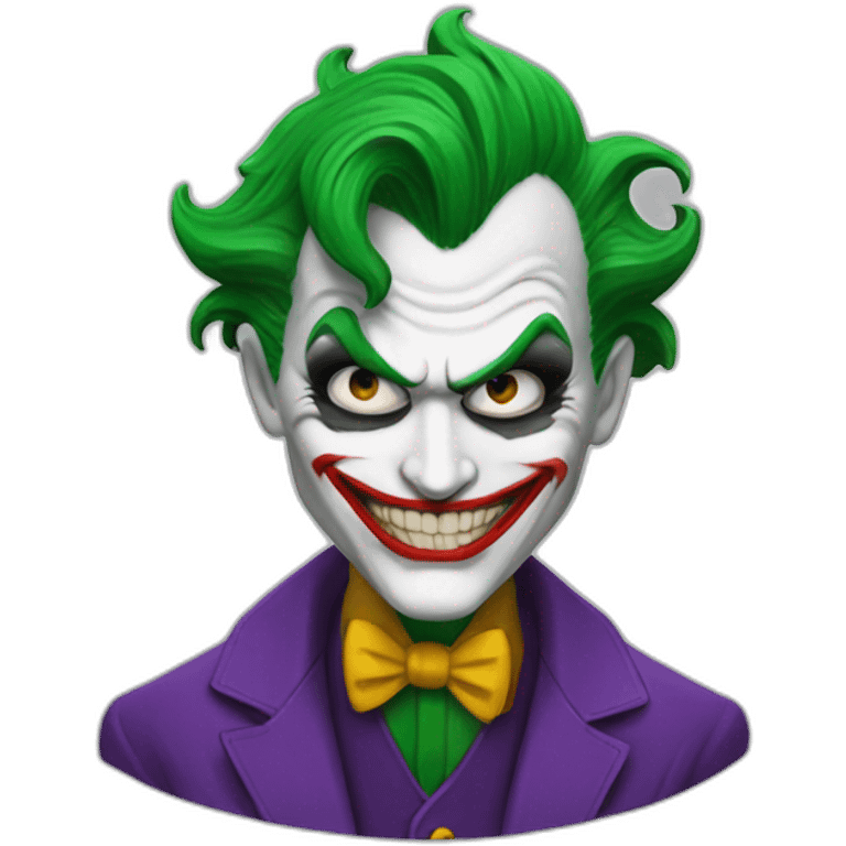 Joker qui tire sur Batman emoji