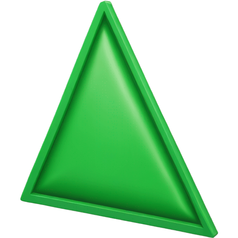 Green triangle flag  emoji