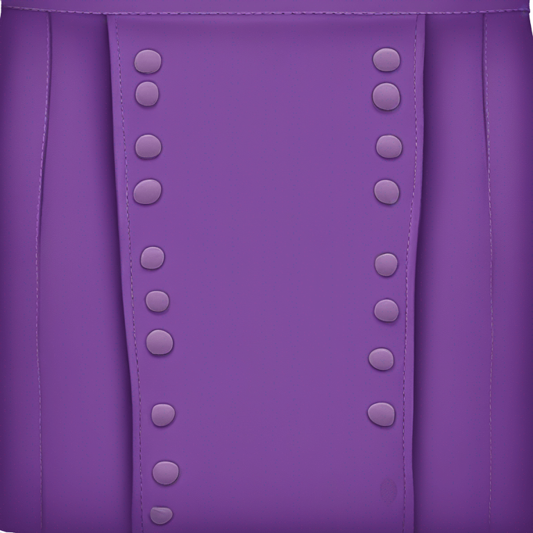 Purple leather mini skirt isolated emoji