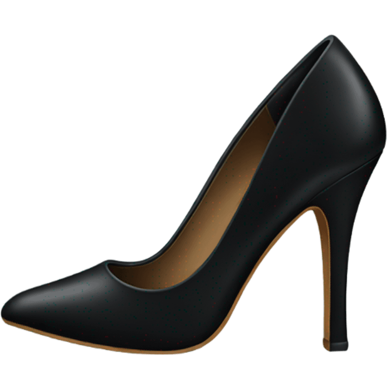 Classy black heels emoji