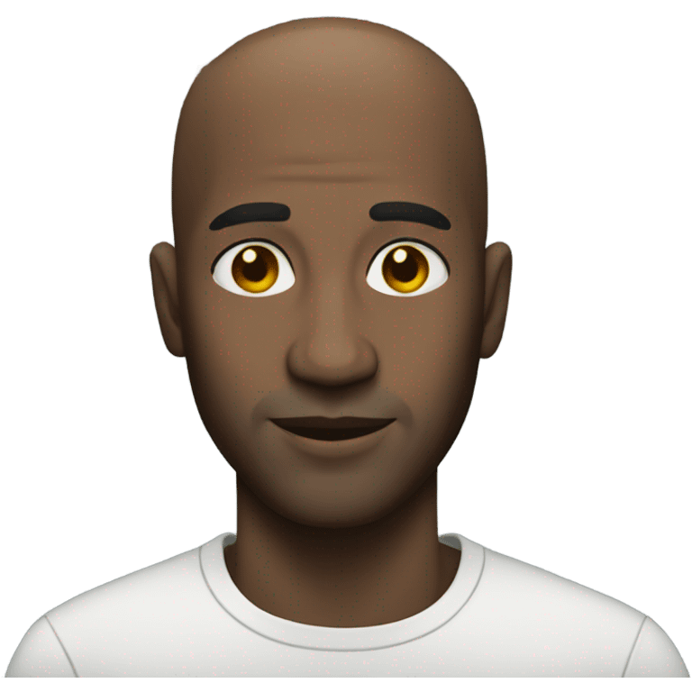 black bald guy emoji