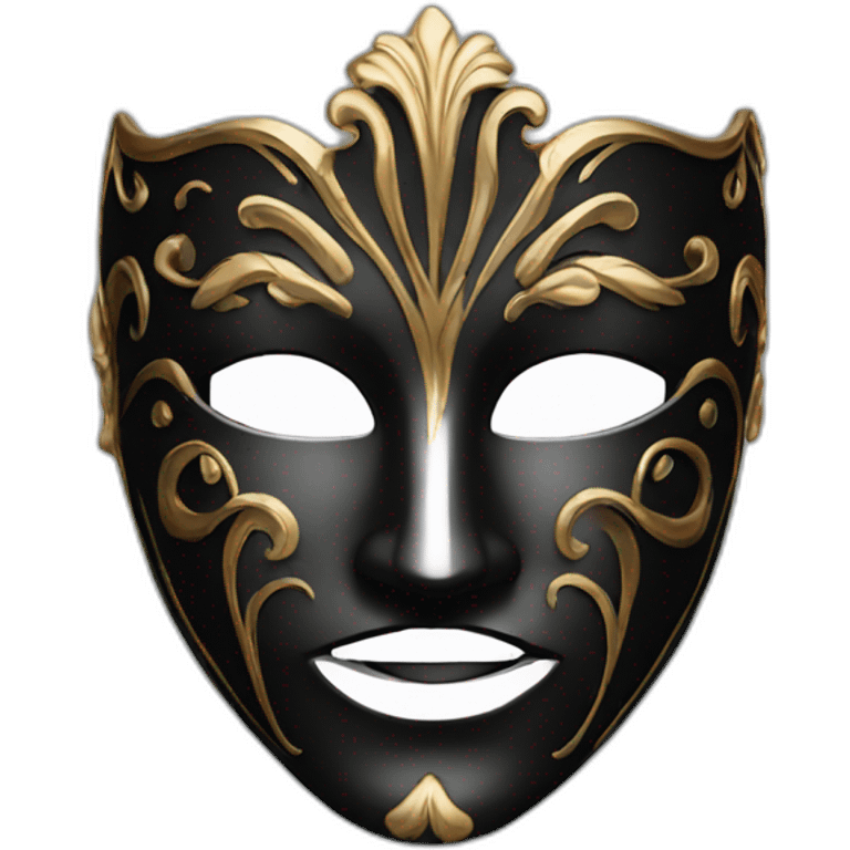 man dark venetian mask emoji