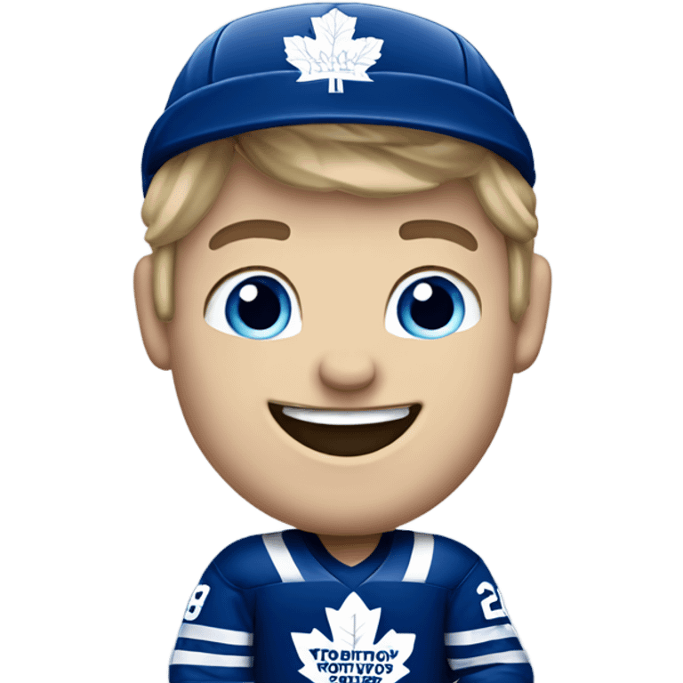 Toronto Maple Leafs hockey player with thumbs up emoji