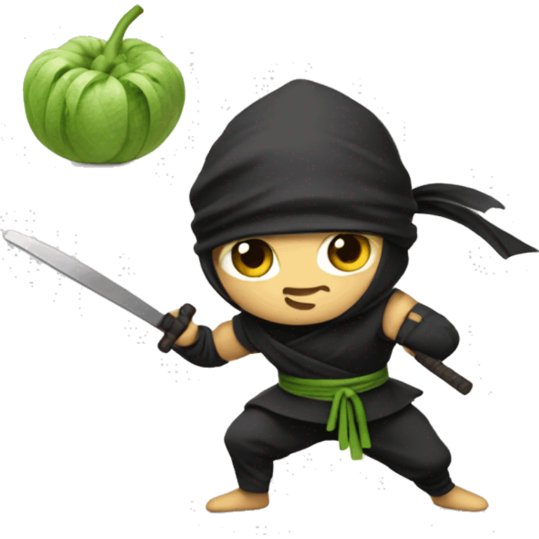 cute nutrition ninja emoji