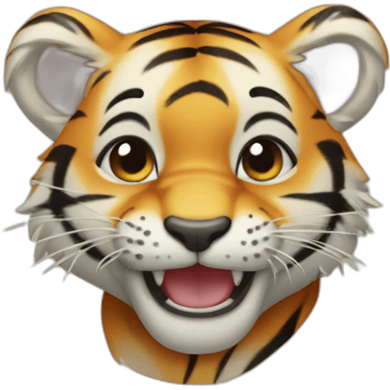 tiger cub wink emoji