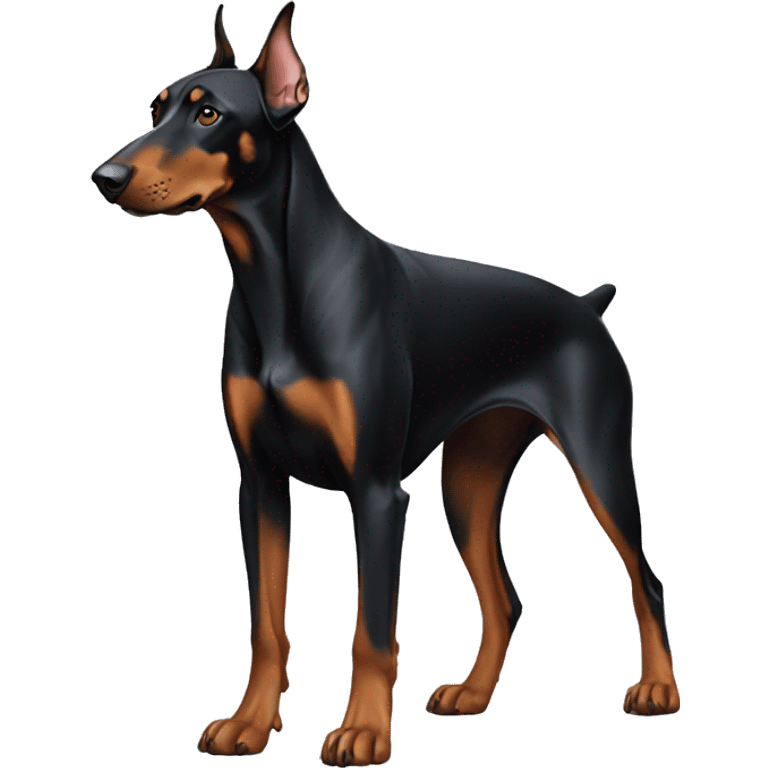 Doberman standing emoji