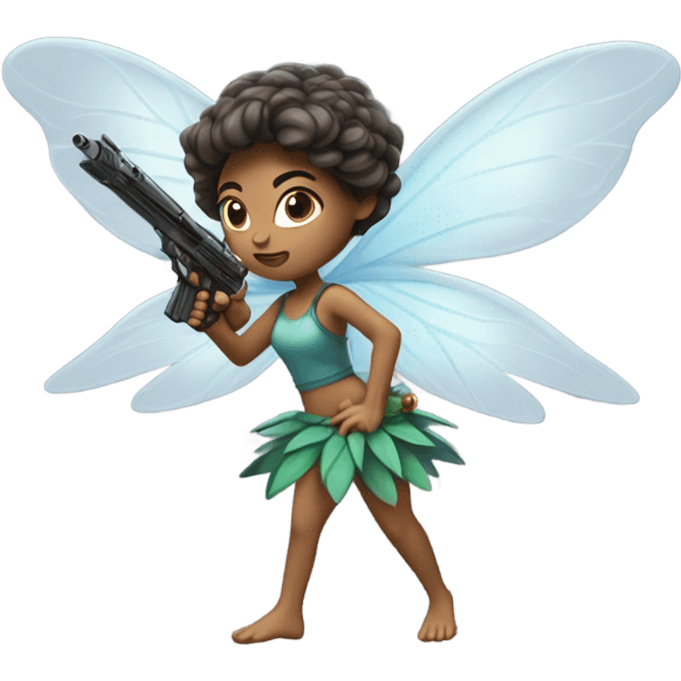 fairy shooting a gun emoji