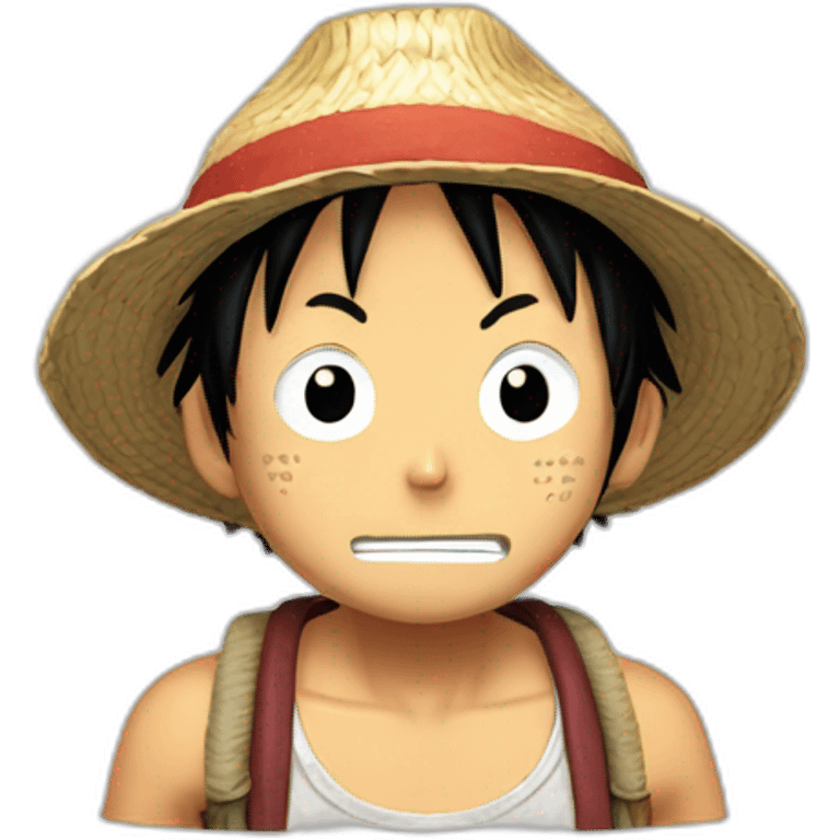 Luffy fatigué emoji