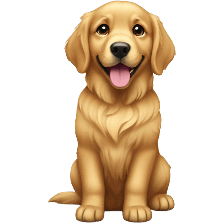 Golden retriever 1 year old  emoji