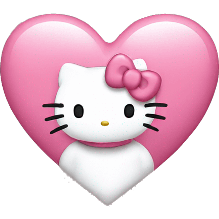 hello kitty heart emoji