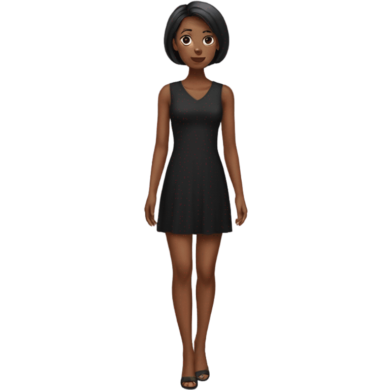 Black short dress emoji