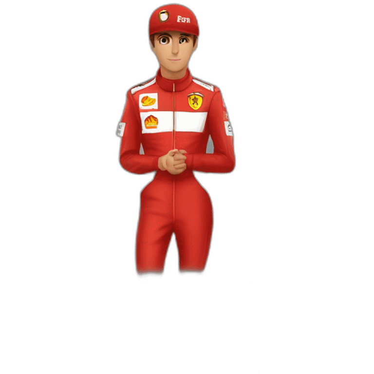 charles-leclerc-scuderia-ferrari-f1-pilot-silhouette-red-suit emoji