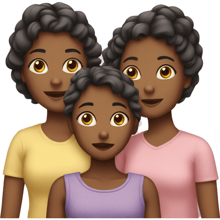 Mother and two daughters emoji