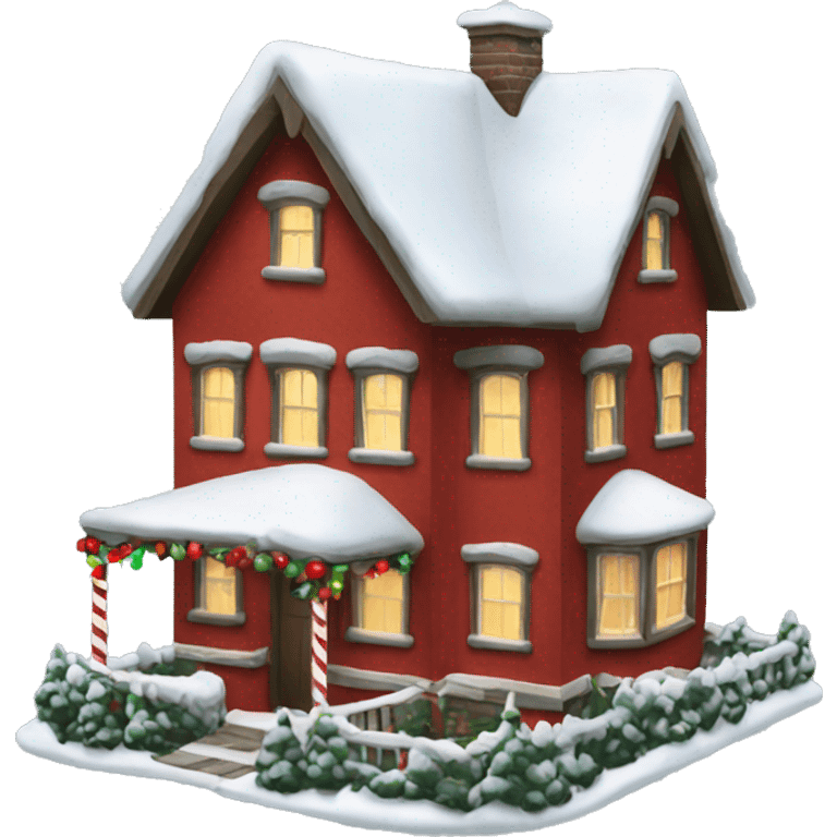 Christmas house emoji