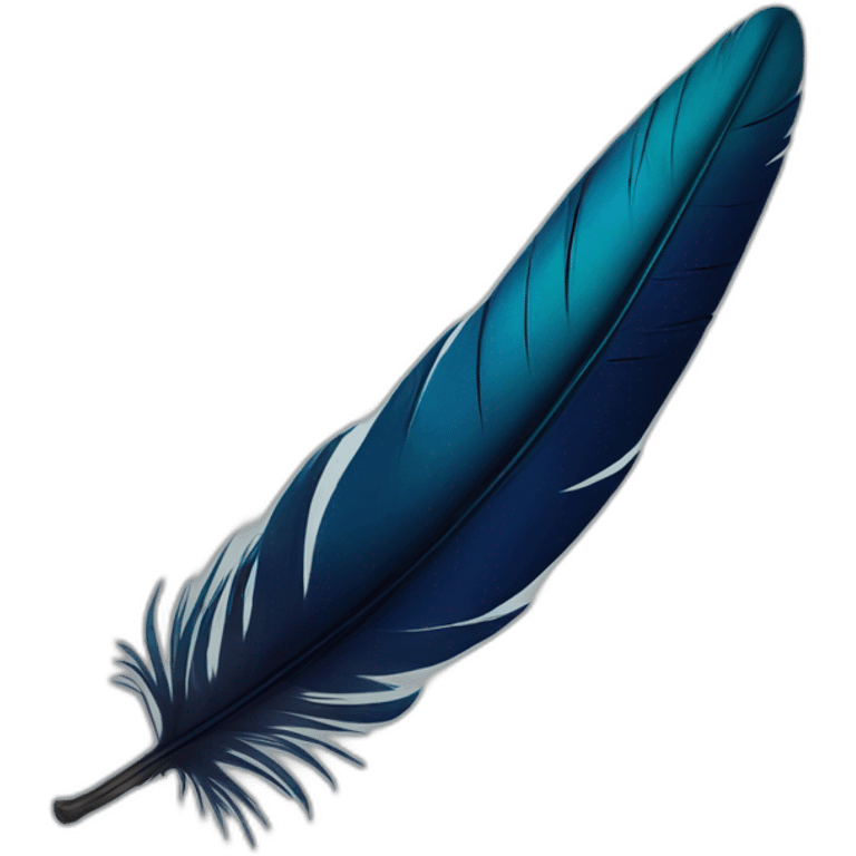 Peakcock text feather imogi emoji