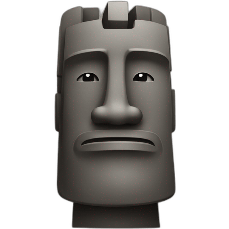 Moai showing thumb emoji